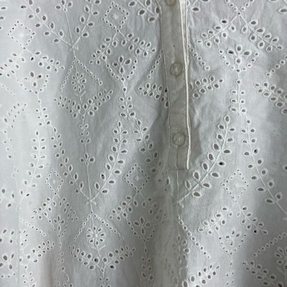 Woolover Eyelet Blouse Sz 14 - Picture 3 of 5